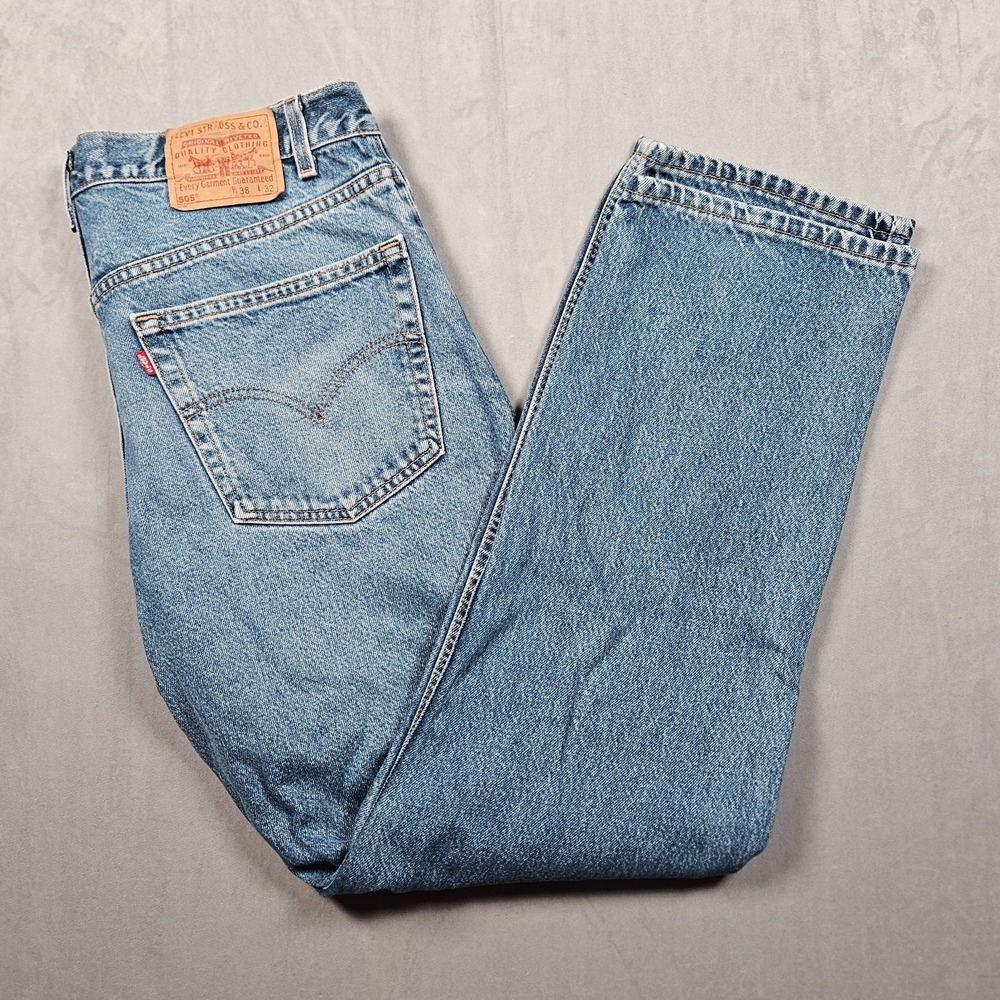 Vintage Levi's 505 Jeans Mens 38x32 (Actual 36x32) Regular Fit Straight Leg